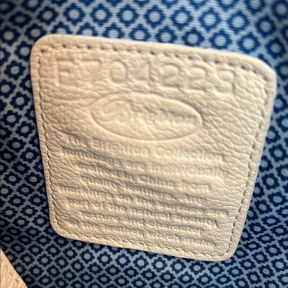 Brighton Blue and White Floral Butterfly Tote - Picture 4 of 13